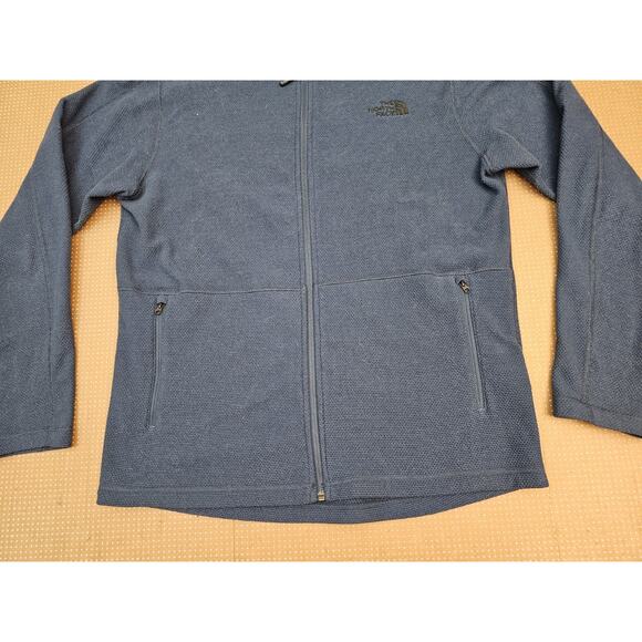 The North Face Mens Blue Long Sleeve Pockets Fleece Full-Zip Jacket Size Large - Picture 3 of 9